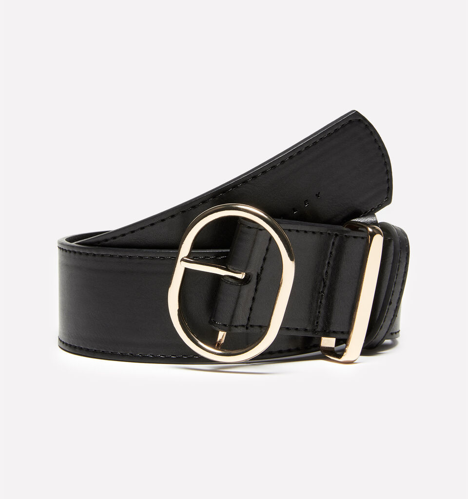 Black high waisted belt - women's belts - Black | Sisley image number 1